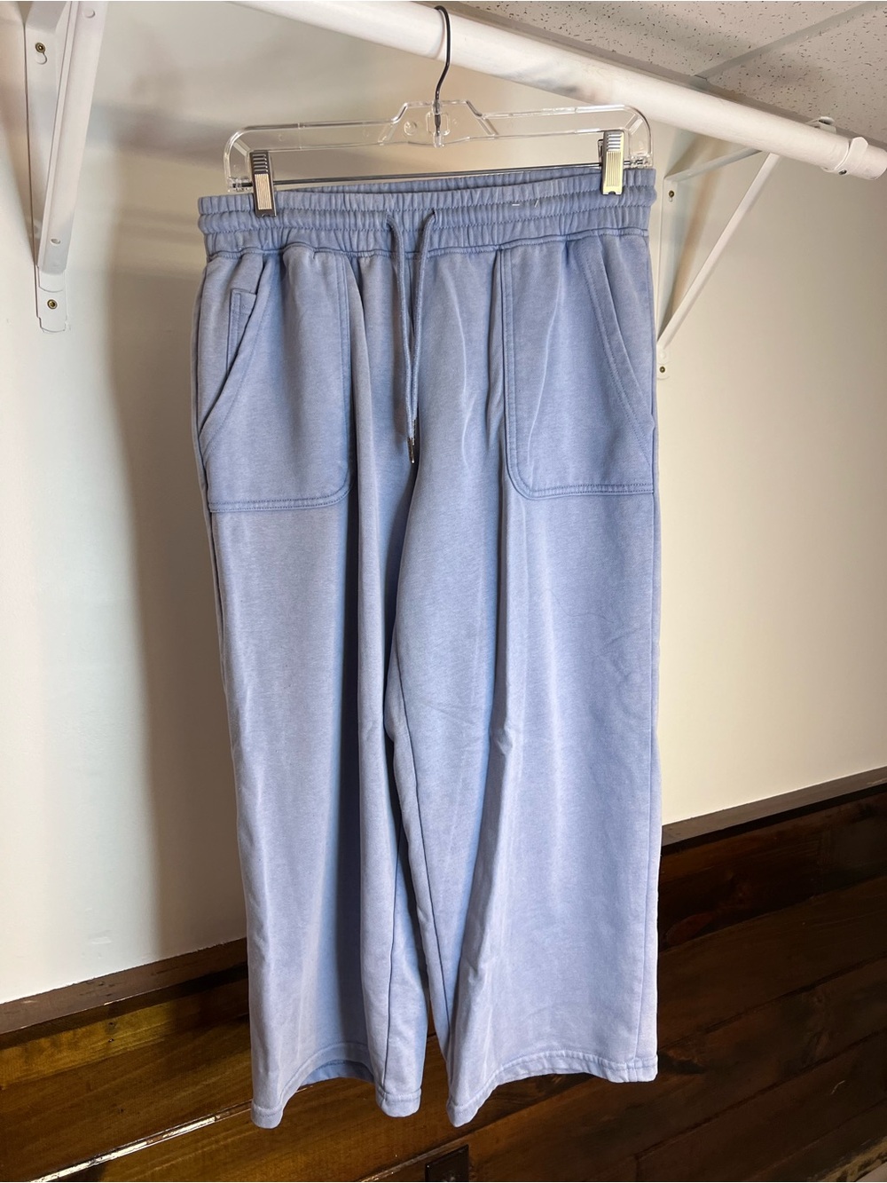 RBX Light Blue Relaxed Cropped Drawstring Pants- S